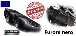 Escape GPR  Aprilia Dorsoduro 1200 2011/16 Escape homologado catalizado con tubo de conexión Furore Evo4 Nero