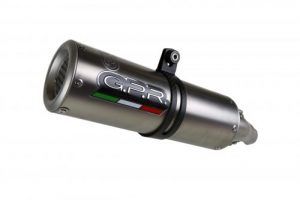 Escape GPR Exhaust System   Ducati Monster 1200 S/R 2017/20 e4  Escape homologado y catalizado M3 Titanium Natural