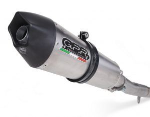 Escape GPR  Aprilia Dorsoduro 1200 2011/16 Escape homologado catalizado con tubo de conexión GP Evo4 Titanium