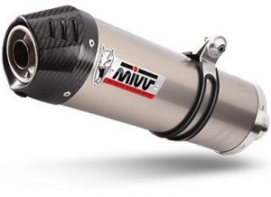 Escape HONDA CRF 1100 L AFRICA TWIN 2020 > 2023 Mivv OVAL TITANIO con punta carbono