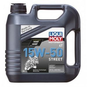 Aceite moto Liqui moly 15W50 sintetico 4 litros