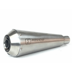 Escape Ixil BONNEVILLE - T100 865 NO homologado SLIP ON (LEFT MUFFLER) - IRONHEAD CONICAL MATT INOX OVC11SS