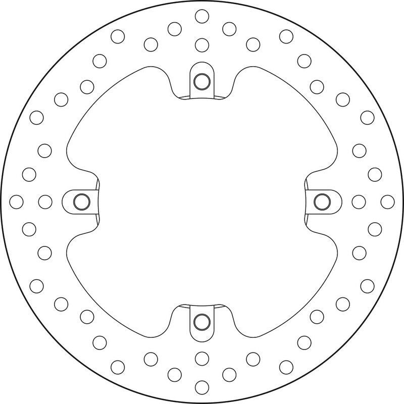 Disco de freno BREMBO Serie Oro redondo fijo
