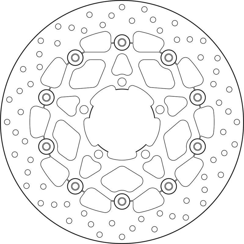 Disco de freno BREMBO Serie Oro redondo flotante