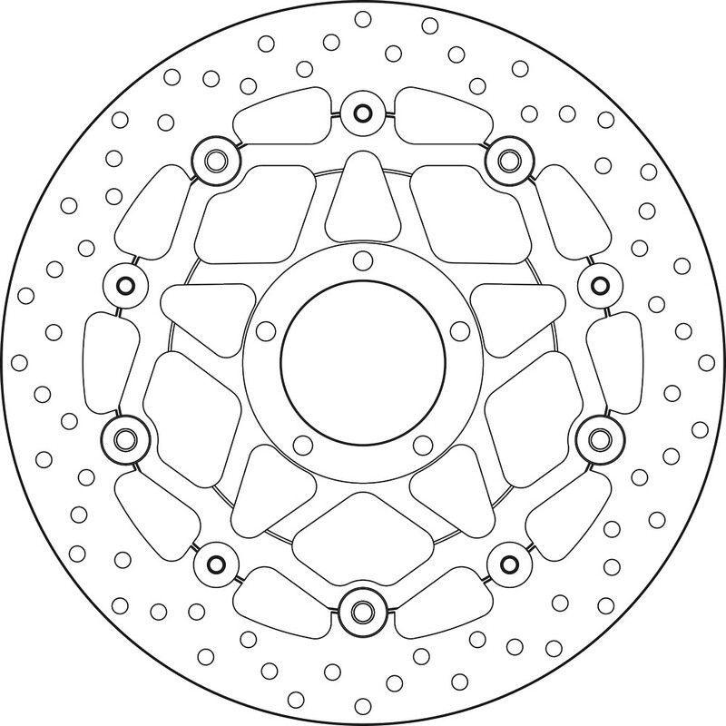 Disco de freno BREMBO Serie Oro redondo flotante