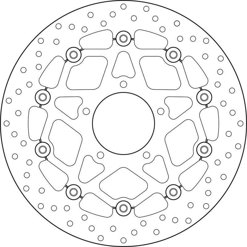 Disco de freno BREMBO Serie Oro redondo flotante