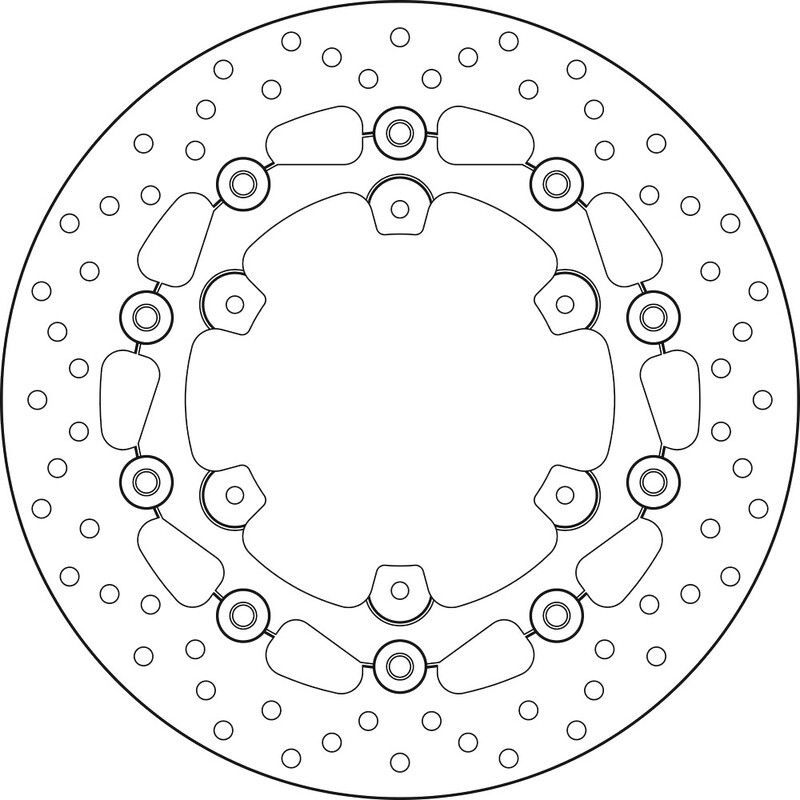 Disco de freno BREMBO Serie Oro redondo flotante
