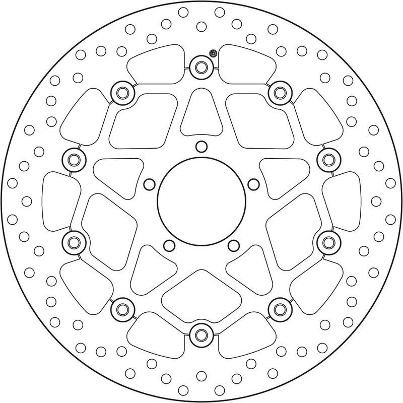 Disco de freno BREMBO Serie Oro redondo flotante