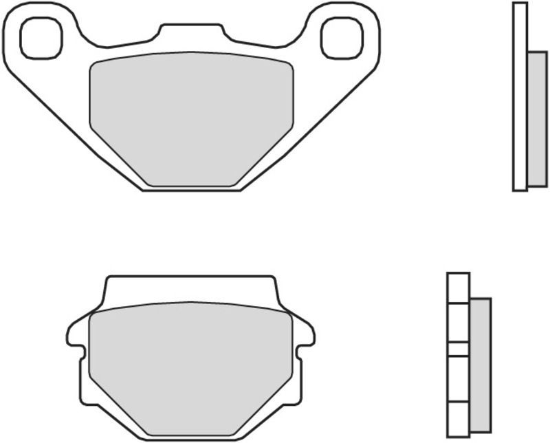 Pastillas de freno orgánicas Brembo 07YA54CC
