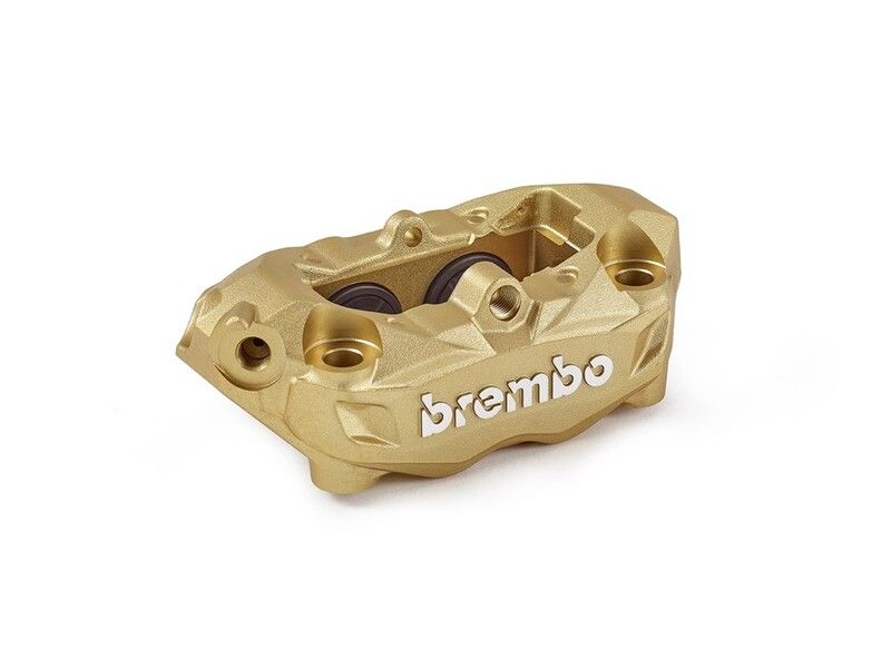 Pinza de freno BREMBO M4 delantero derecho oro Ø32mm