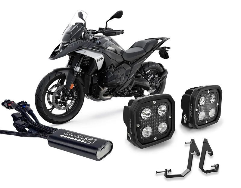 Kit de faro auxiliar LED DENALI D4 DataDim™ con controlador CANsmart™ GEN II y soporte