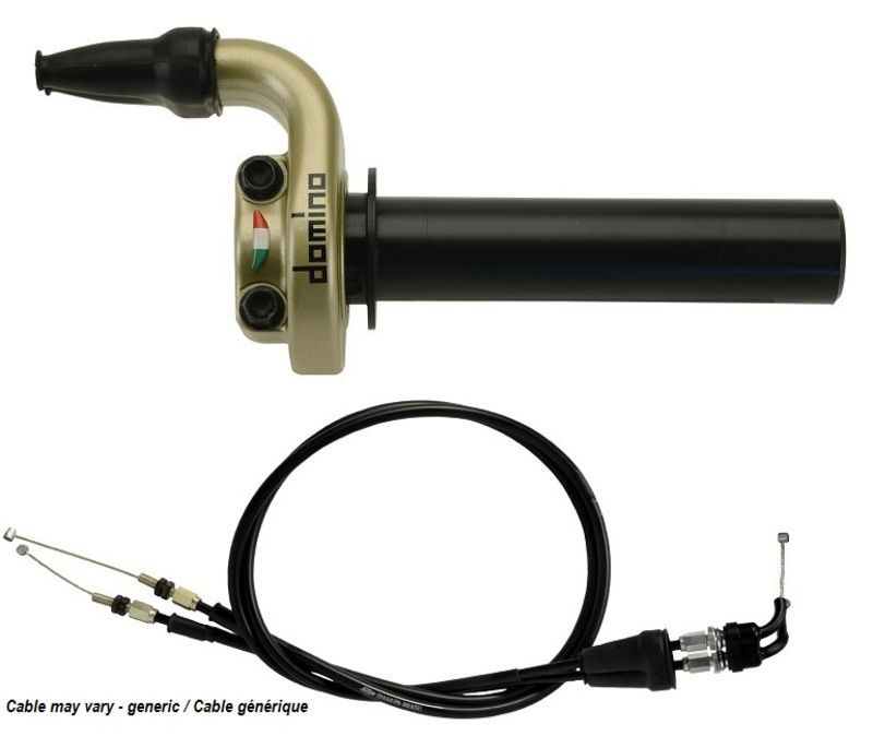 Kit acelerador DOMINO KRE con cables dorado