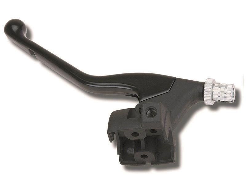 Maneta con soporte Domino Derbi Senda fulcrum 28mm izquierda 2980.04