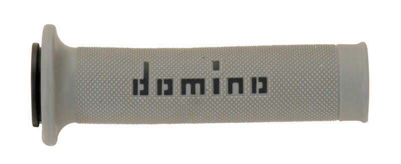 Puños racing DOMINO 126mm gris/negro A01041C4052