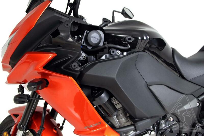 Soporte para claxon Soundbomb Denali Kawasaki Versys 1000LT