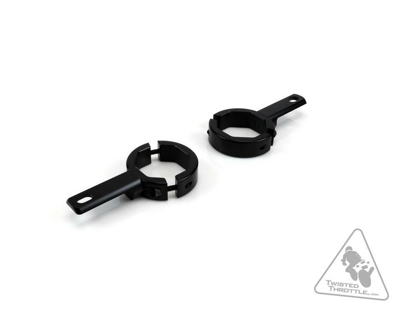 Soporte a la horquilla para luces Denali Ø39-49mm Color negro