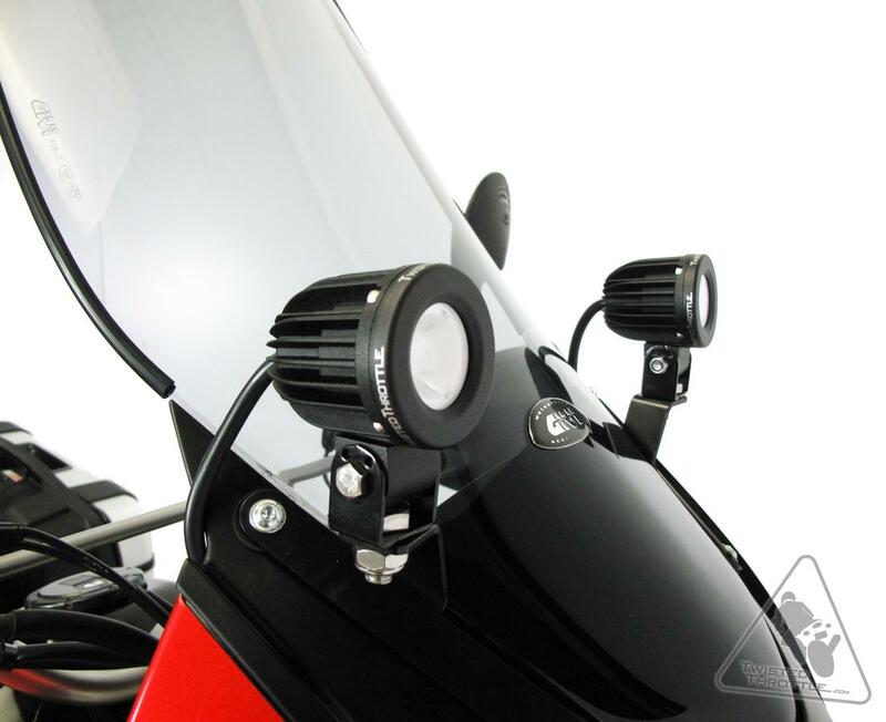 Soporte de luces Denali para Kawasaki KLR650