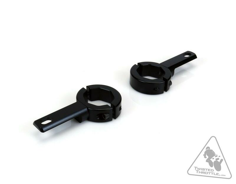 Soporte al chasis/defensas para luces Denali Ø32-38mm Color negro