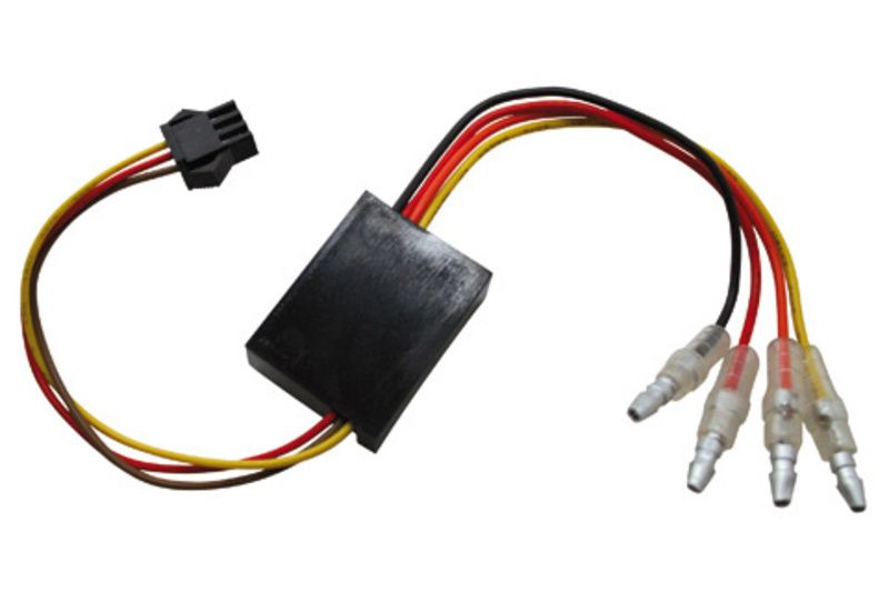 Unidad de control de recambio HIGHSIDER para piloto intermitente Blaze 3en1 (con conector negro)