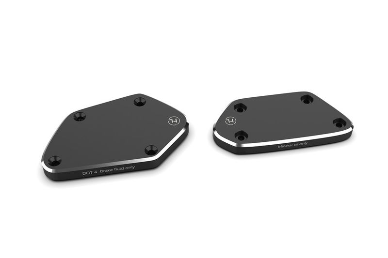 Juego de tapas de depósito de líquido de frenos y embrague HIGHSIDER aluminio CNC