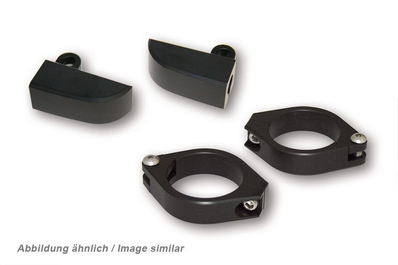 Juego de soportes de intermitente para horquilla HIGHSIDER aluminio CNC - Ø 35-37 mm