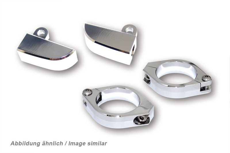 Juego de soportes de intermitente para horquilla HIGHSIDER aluminio CNC - Ø 35-37 mm