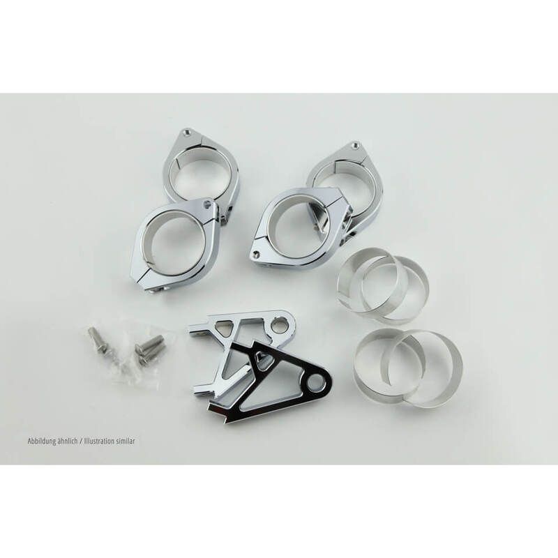 Soporte de faro para horquilla HIGHSIDER (extra corto) aluminio CNC - Ø 47-54 mm