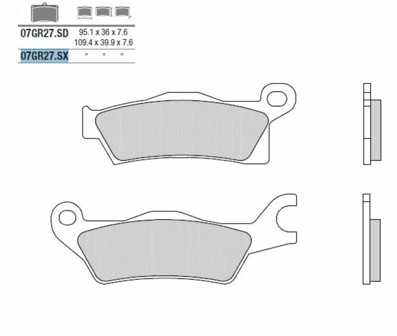 Pastillas de freno BREMBO Off-Road sinterizadas - 07GR27SX