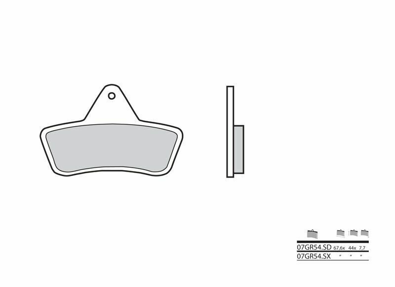 Pastillas de freno sinterizadas de competición Brembo 07GR54SX
