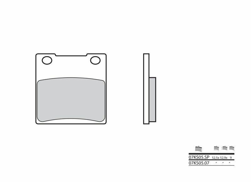 Pastillas de freno sinterizadas Brembo 07KS05SP