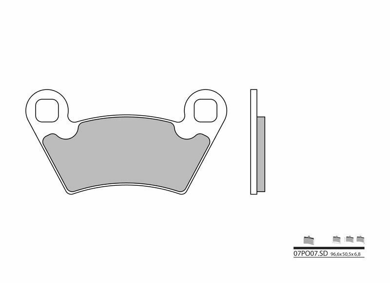 Pastillas de freno sinterizadas Brembo 07PO07SD