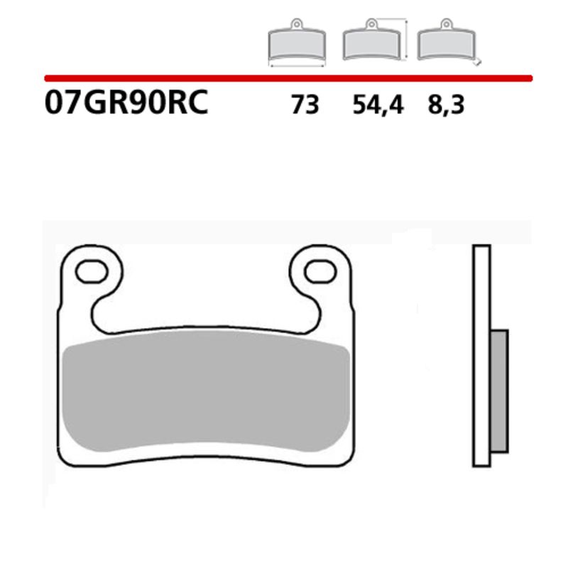 Pastillas de freno sinterizadas Brembo 07GR90RC