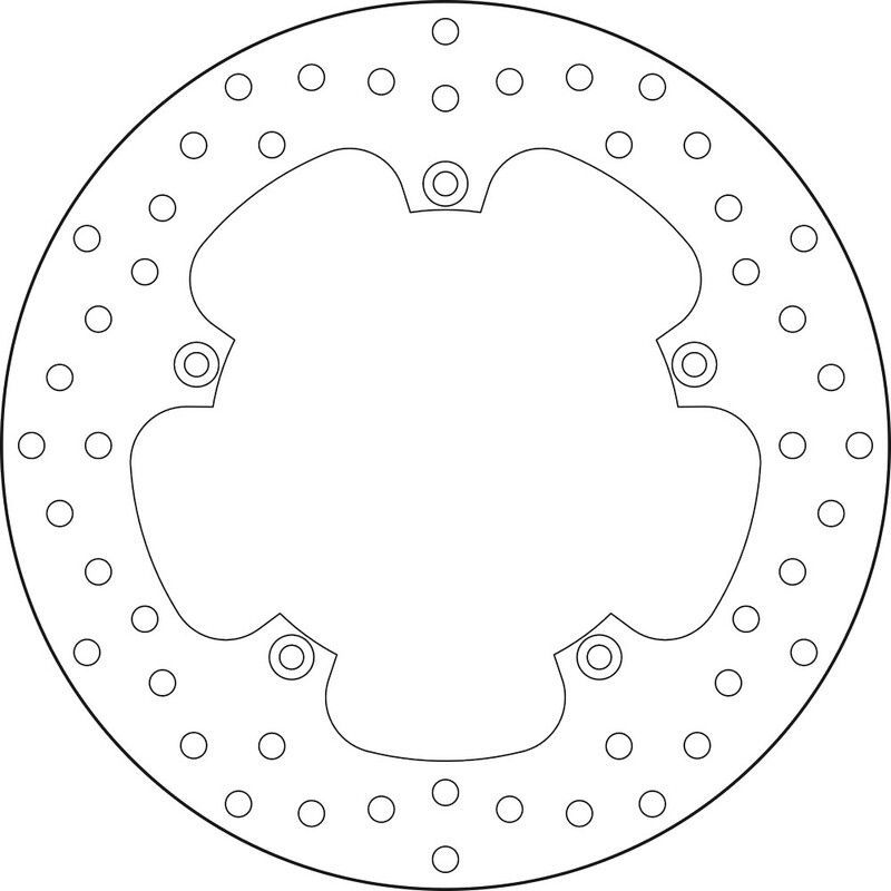 Disco de freno BREMBO Serie Oro redondo fijo