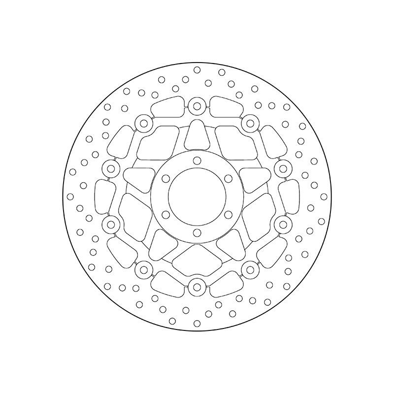 Disco de freno BREMBO Serie Oro redondo flotante