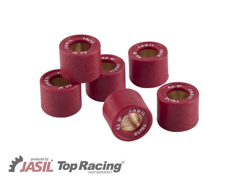 Rodillos de variador JASIL 15x12mm 4,5gr - 6 piezas