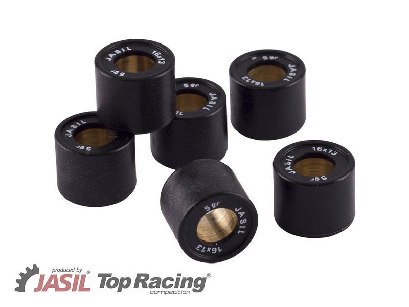 Rodillos de variador JASIL 16x13mm 5gr - 6 piezas
