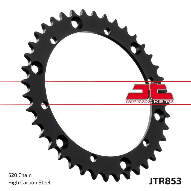 Corona JT SPROCKETS acero estándar 853 - Paso 520