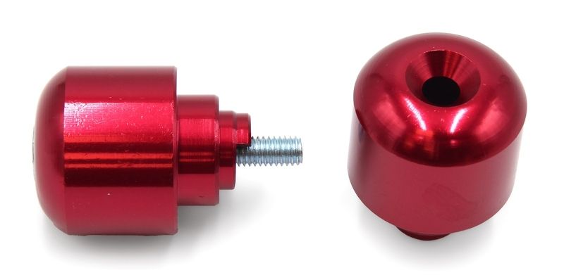 Contrapesos de manillar V PARTS Aluminio Honda Rojo
