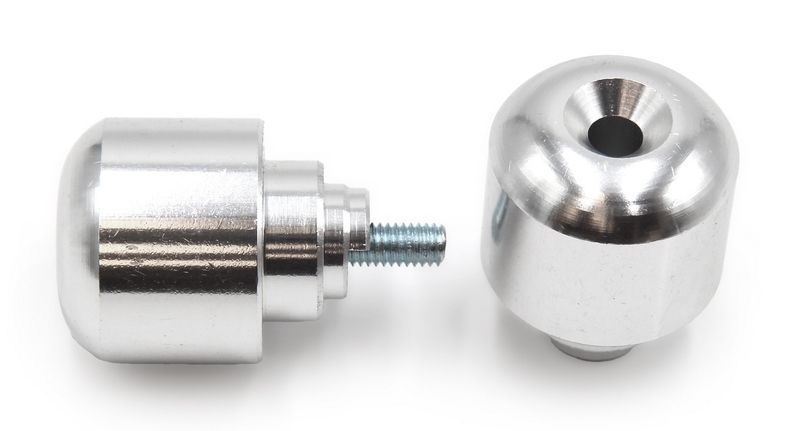 Contrapesos de manillar V PARTS Aluminio Honda Plata
