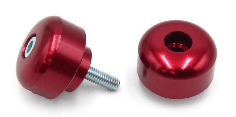 Contrapesos de manillar V PARTS Aluminio Yamaha Rojo