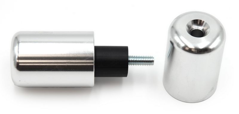 Contrapesos de manillar V PARTS Aluminio Suzuki Plata