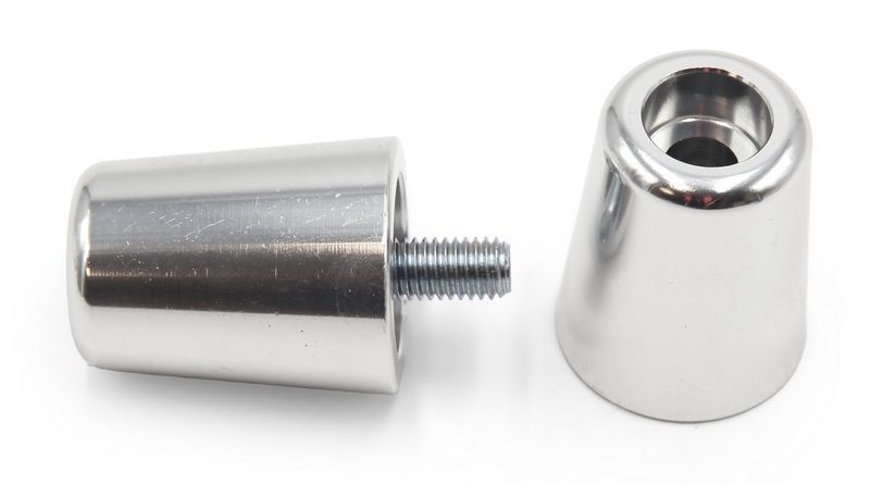 Contrapesos de manillar V PARTS Aluminio Plata