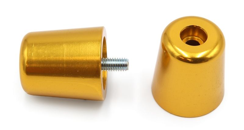 Juego contrapesos aluminio Piaggio. Oro