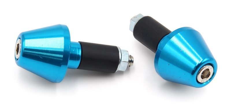 Contrapesos de manillar cónicos V PARTS aluminio 13,5mm - Azul