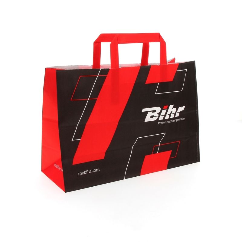 BIHR BOLSA DE PAPEL NEGRA 32X22+12CM