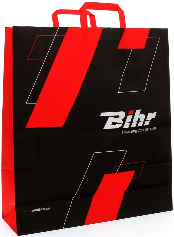 BIHR BOLSA DE PAPEL NEGRA 45X50+14CM