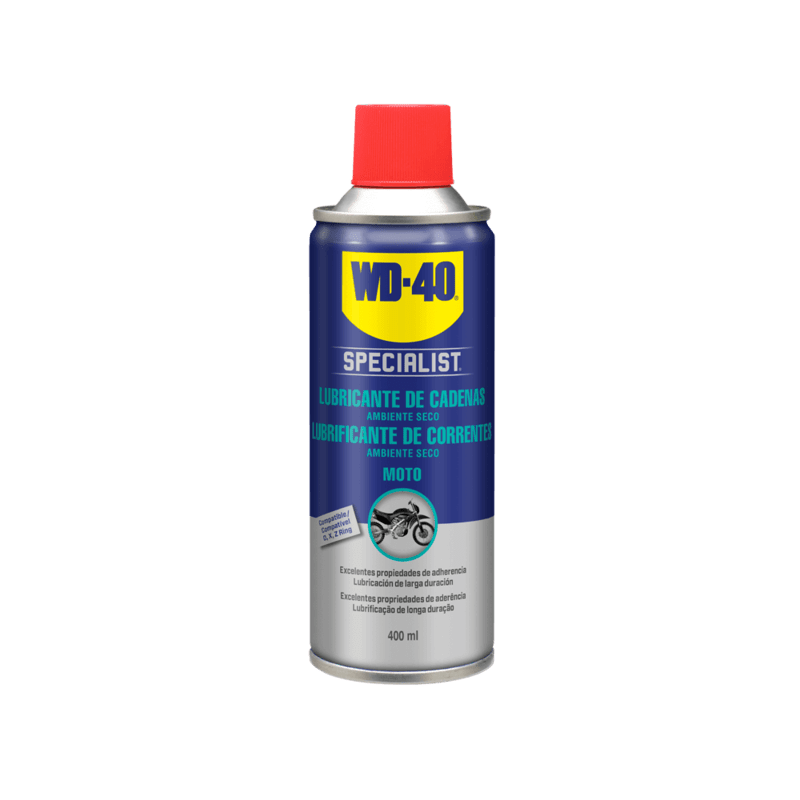 Lubricante de cadena WD-40 Specialist Moto condiciones secas - Spray 400ml