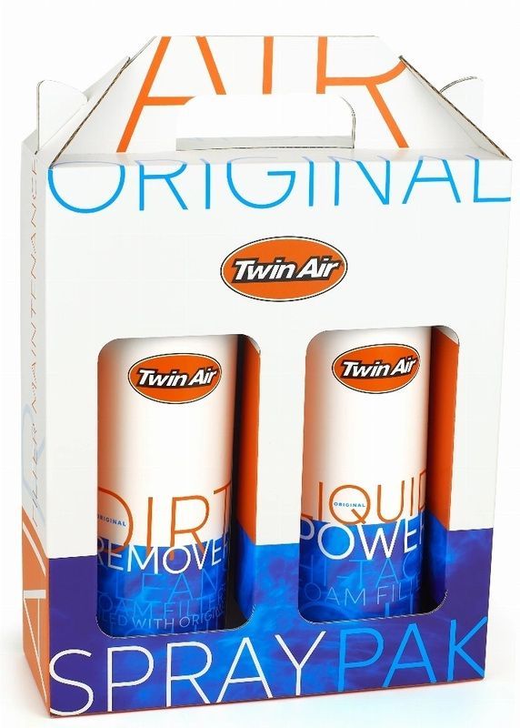 Kit de mantenimiento para filtro de aire TWIN AIR Liquid Power + Dirt Remover - 2 x 500ml