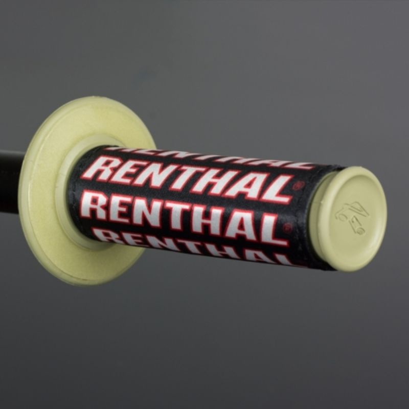 Protectores RENTHAL Clean Grips negro / rojo