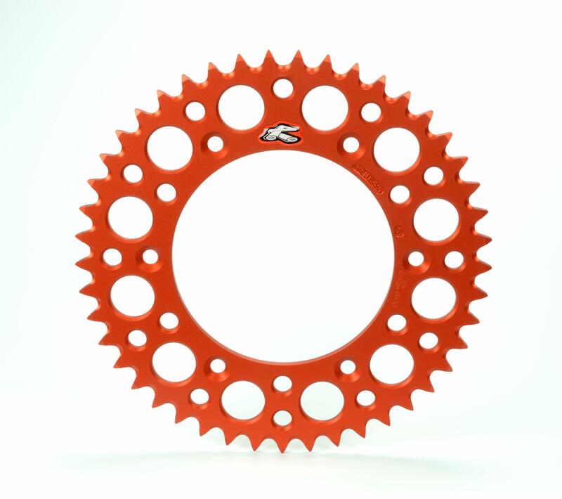 Corona RENTHAL aluminio ultraligera autolimpiable 224U - Paso 520